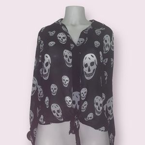 Skull sheet blouse